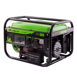 Сибртех Генератор бензиновый БС-3500Э, 3.2 кВт, 230В, 4-х тактный, 15 л, электростартер 94538