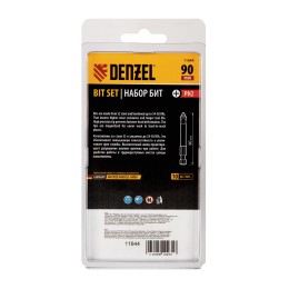 Denzel Бита PH2х90, сталь S2, цилиндр., 10 шт. Е 6,3 11644