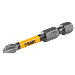 Denzel Бита IMPACT, PH2x50 мм, лазерная обработка шлица, сталь S2, 10 шт., Е 6,3 11689