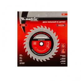 Matrix Пильный диск по дереву, 190 х 30 мм, 24 зуба Professional73217