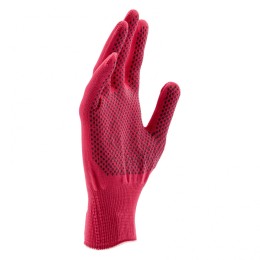 Сибртех Перчатки Нейлон, ПВХ точка, 13 класс, цвет розовая фуксия, L Россия 67826