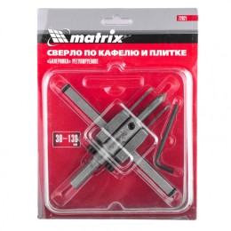 Matrix Сверло по кафелю и плитке, регулируемое "Балеринка", 30-130 мм 72821