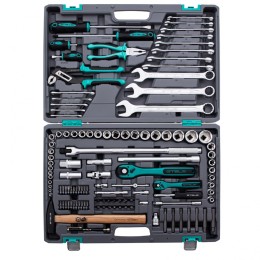 Stels Набор инструментов, 1/4", 1/2", Cr-V, S2, усиленный кейс, 119 предметов 14112