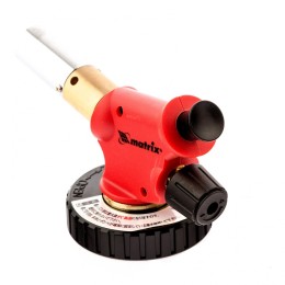 Matrix Профессиональная горелка на бутановый баллон, пьезоподжиг, расширенное сопло 91427