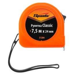 Sparta Рулетка Classic,7,5 м х 24 мм,пластиковый корпус 31304