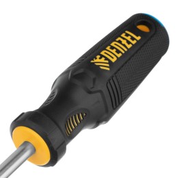 Denzel Отвертка SL8x150 мм, CrV, трехкомпонентная рукоятка 12200