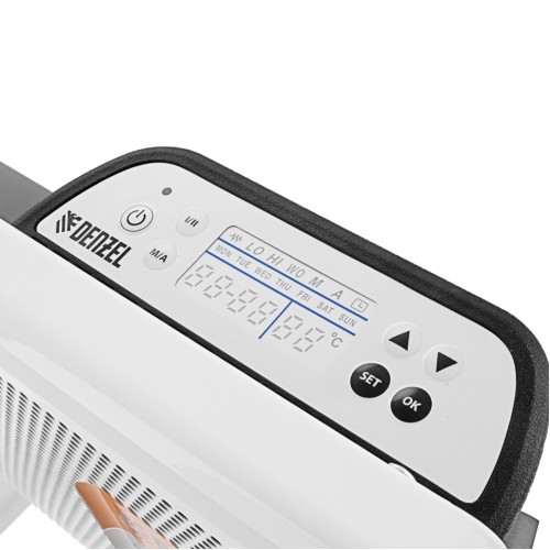 Конвектор гибридный электрический HybridX-1000, ИК нагреватель, цифровой термостат// Denzel 98118