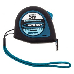 Gross Рулетка "Ergonomisch",5 м x 25 мм,магнитный обрезиненный зацеп 31103