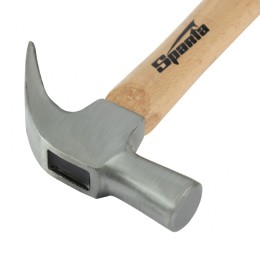 Sparta Молоток-гвоздодер, 560 г, боек 29 мм, деревянная рукоятка 104215