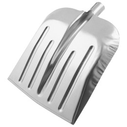 Сибртех Лопата для уборки снега стальная оцинкованная, 330 х 365 мм, без черенка, Россия, 61536