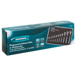 Gross Набор ключей комбинированных 6-22 мм, 12 шт, CrV, холодный штамп 15149