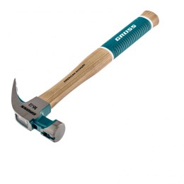 Gross Молоток-гвоздодер, 450 г, угол 75, магнит, обрезиненная рукоятка American hickory 10418