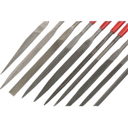 Matrix Набор надфилей, 160 х 4 мм, 10 шт, обрезиненные рукоятки 15818