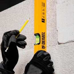 Denzel Уровень алюминиевый, 800 мм, фрезерованный, 3 глазка 33682