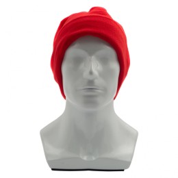 Сибртех Шапка с отворотом из флиса для взрослых, размер 58-59, красная 68831
