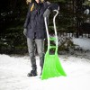 Движок для уборки снега пластиковый, 670 х 530 х 1410 мм, алюминиевая рукоятка, Россия, Сибртех 61496