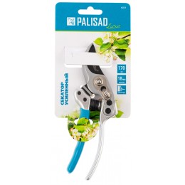 Palisad Секатор прямого реза, 170 мм, усиленный, нижняя рукоятка в ПВХ - оболочке, Luxe, 60529