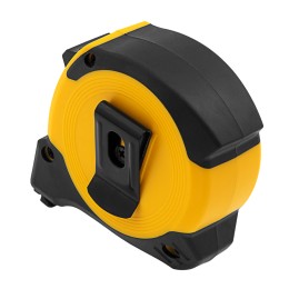 Denzel Рулетка 5м х 19мм, двухкомп. корпус, магнитный обрезиненный зацеп// 31531