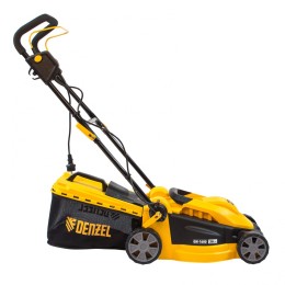 Denzel Газонокосилка электрическая GM-1600, 1600 Вт, ширина 36 см, 3 уровя, травосборник 35 л. 96616