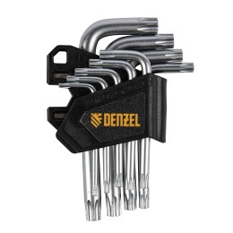 Denzel Набор ключей имбусовых Torx-Tempered, TT10-50, CrV, 9 шт. Deznel12370