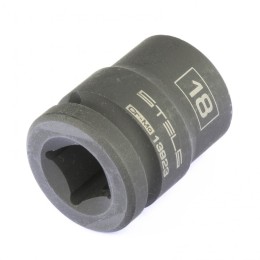 Stels Головка ударная шестигранная, 18 мм, 1/2, CrMo 13923