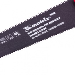 Matrix Ножовка по дереву UNIVERSAL, 400 мм, две рабочие кромки 13-14 TPI и 7-8 TPI, тефлоновое покрытие 23571