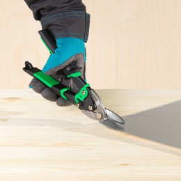 Gross Ножницы по металлу "Piranha", 250 мм, прямой и правый рез, сталь СrMo, двухкомпонентные рукоятки 78323