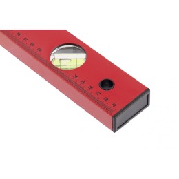 Matrix Уровень алюминиевый, 800 мм, 3 глазка, красный, линейка 33226