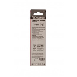 Matrix Сверло по дереву, 3 x 61 мм, 2 шт, цилиндрический хвостовик 70201