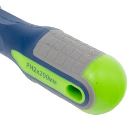 Сибртех Отвертка, PH2 х 200 мм, CrV, трехкомпонентная рукоятка 11819