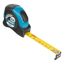 Gross Рулетка "Schlagfest",5 м x 19 мм,магнитный обрезиненный зацеп,двусторонняя шкала,Нейлоновое покрытие,автоматическая фиксация 31112