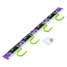 Palisad Алюминиевый настенный держатель для садового инструмента, 4 крюка, 68304