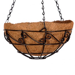 Palisad Подвесное кашпо с орнаментом, 25 см, с кокосовой корзиной 69003
