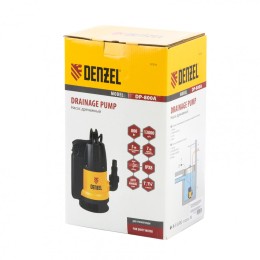 Denzel Дренажный насос DP800A, 800 Вт, подъем 5 м, 13000 л/ч 97219