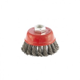 Matrix Щетка для УШМ, 75 мм, М14, "чашка", крученая проволока 0.8 мм 74622