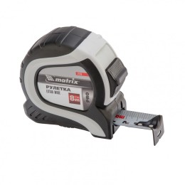 Matrix Рулетка Extra Wide,8 м x 27 мм,двухкомпонентный корпус,Pro 32586