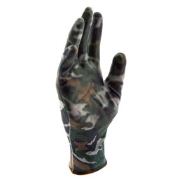 Palisad Перчатки садовые из полиэстера с нитрильным обливом, хаки, М 67858