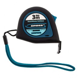 Gross Рулетка "Ergonomisch",3 м x 16 мм,магнитный обрезиненный зацеп 31101