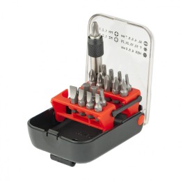Matrix Набор бит, адаптер для бит, сталь S2, 18 предметов, пластиковый кейс 11316