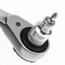 Gross Набор торцевых головок, трещотка 120 зубьев, 1/2",3/8”, CrV, 36 предметов 14145