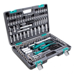 Stels Набор инструментов, 1/4", 3/8", 1/2", Cr-V, S2, усиленный кейс, 151 предмет 14114