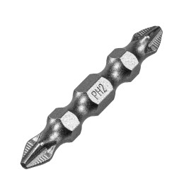 Denzel Бита двухсторонняя, PH2-PH2 х 45 мм, сталь S2, 10 шт. 11673