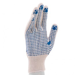 Сибртех Перчатки х/б, ПВХ покрытие, "Точка", 10 класс Россия 67785