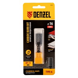 Denzel Борфреза по металлу твердосплавная, цилиндрическая, тип-А, 16 мм// 72013