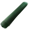Решетка заборная в рулоне, 2 х 25 м, ячейка 25 х 30 мм, пластиковая, зеленая, Россия 64545