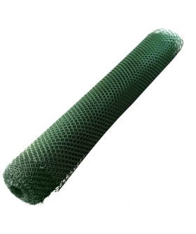 Сибртех Решетка заборная в рулоне, 2 х 25 м, ячейка 25 х 30 мм, пластиковая, зеленая, 64545