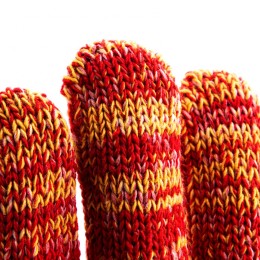 Сибртех Перчатки трикотажные усиленные, гелевое ПВХ-покрытие, 7 класс, красно-желтый меланж Россия 68181