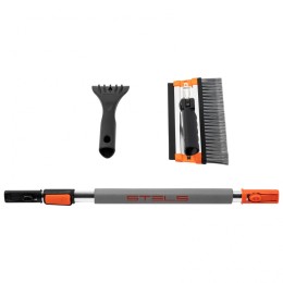 Stels Щетка-сметка для снега со скребком и водосгоном, телескопическая, поворотная голова 55299