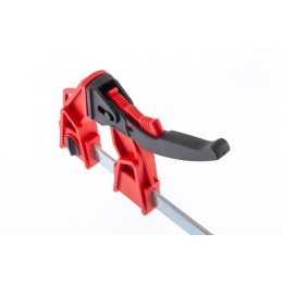 Matrix Струбцина реечная быстрозажимная, усиленная, пластиковый корпус рычажно-храповой механизм, 800 х 100 х 951 мм, штанга 5 х 22 мм 20730