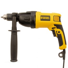 Denzel Дрель ударная ID-1050-2, 1050 Вт, 0-3000/0-1100 об/мин, 0-48000/0-17600 уд/мин, 2 скорости 26312